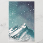 Budget Mountains Pine Probe Abendessen Einladung (Rückseite)