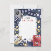 Budget Movie Night Kindergeburtstag Danke Karte (Vorderseite)