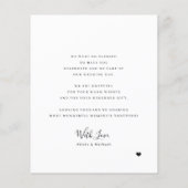 Budget Multi Foto einfache Hochzeit danke Karte (Hinten)