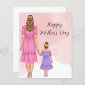 Budget Mutter und Tochter Tageskarte (Vorne/Hinten)