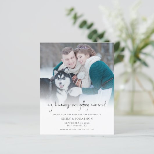 Budget My Humans Pet Qr Code Foto Rett Datum (Stehend Vorderseite)