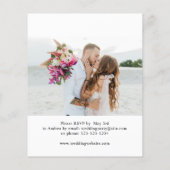 Budget nach dem Party Foto Hochzeit Empfang Flyer (Hinten)