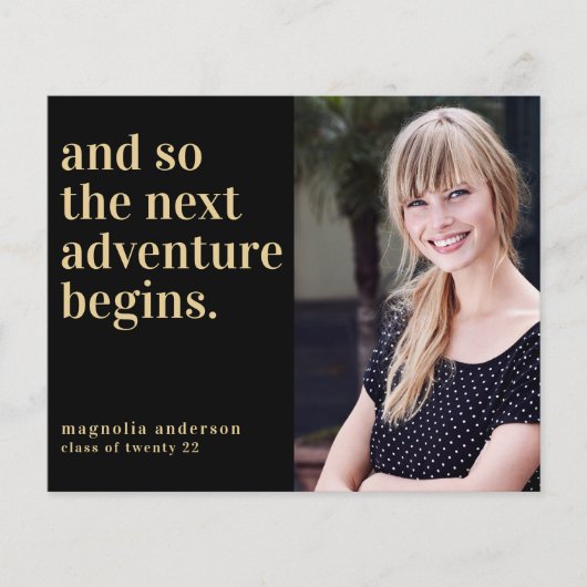 BUDGET Nächste Abschluss-Einladung (Vorderseite)