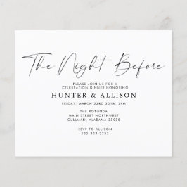 Budget: Nacht vor | Einladung Flyer