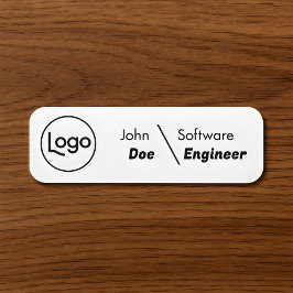 Budget-Name-Tag mit individuellem Firmenlogo Namensschild