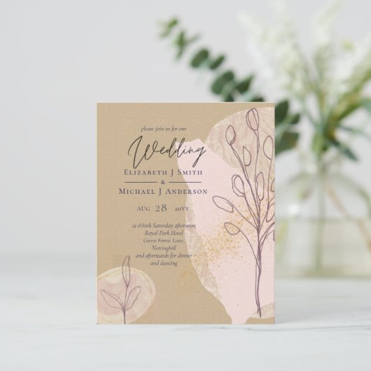 BUDGET Natural Earth Rustikale Hochzeit im Herbst (Stehend Vorderseite)