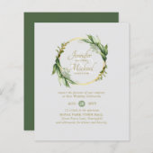 BUDGET Natures Liebe Grüne Wreath Wedding (Vorne/Hinten)