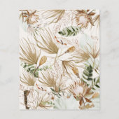 Budget natürlich bohemian botanisch modern elegant (Rückseite)