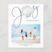 Budget Nautical Christmas Joy Seashell Holiday (Vorderseite)