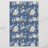 Budget - Nautical Fantasy Baby Shower Einladung (Rückseite)