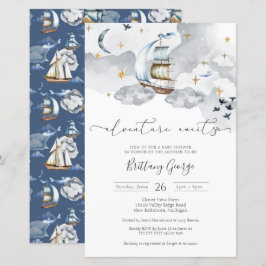 Budget - Nautical Fantasy Baby Shower Einladung