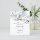 Budget - Nautical Fantasy Baby Shower Einladung (Stehend Vorderseite)