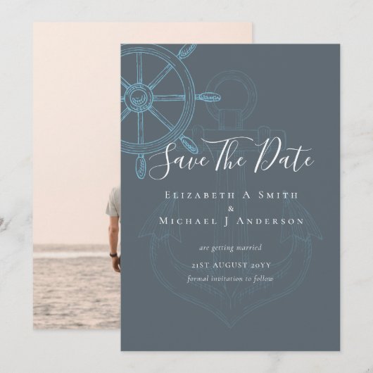 BUDGET Nautical FOTO Rette Daten Sea Beach Ocean (Vorne/Hinten)