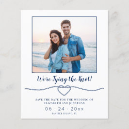 Budget Nautical Knot Foto Wedding Save the Date