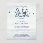 Budget Nautical Ocean Bridal Dusche Einladung (Vorderseite)