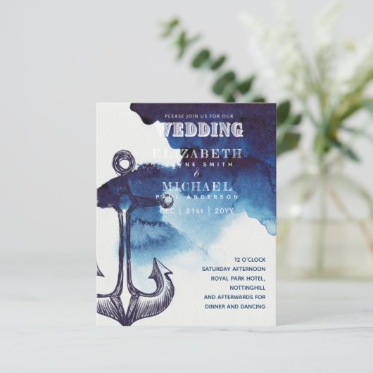 BUDGET Nautical Sailing Hochzeit in Urlaubsort lad (Stehend Vorderseite)