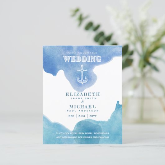 BUDGET Nautical Sailing Hochzeit in Urlaubsort lad (Stehend Vorderseite)