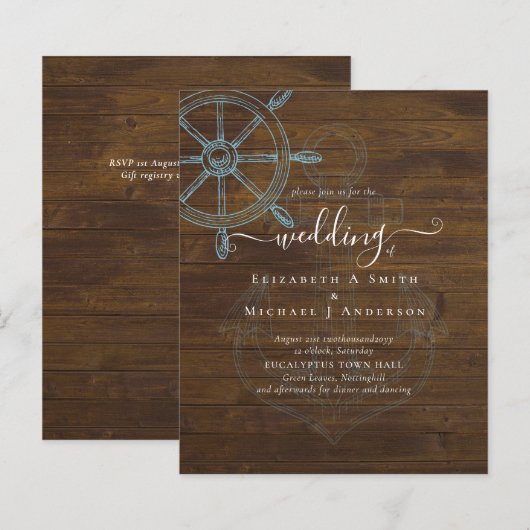 BUDGET Nautical Ships Wheding (Vorne/Hinten)