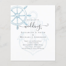 BUDGET Nautical Ships Wheding Flyer