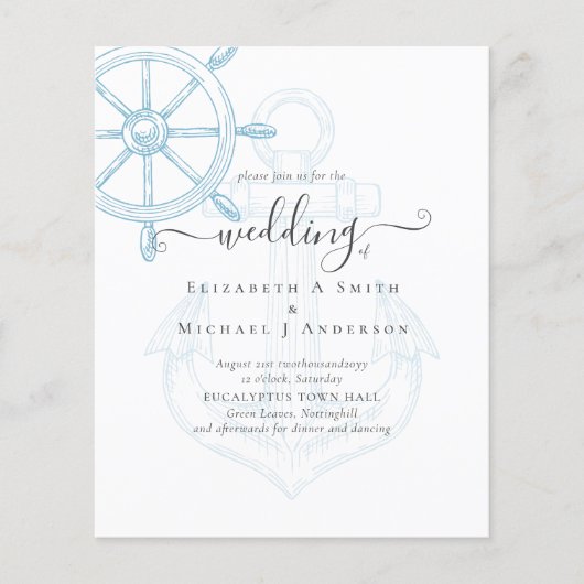 BUDGET Nautical Ships Wheding Flyer (Vorne)