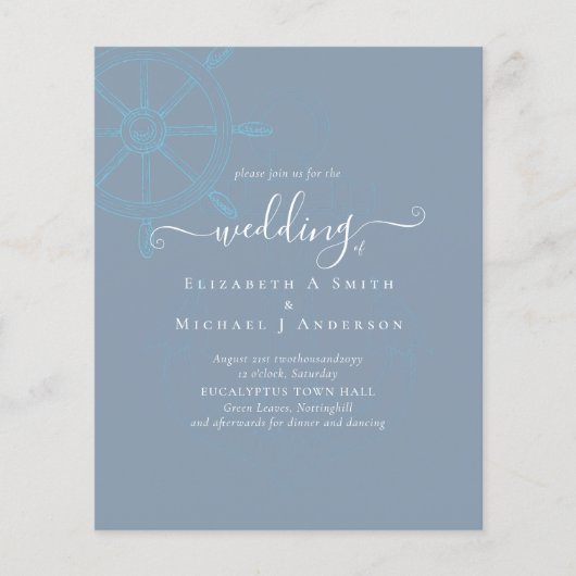 BUDGET Nautical Ships Wheding Flyer (Vorne)