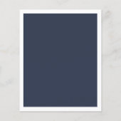 Budget nautische Marine weiße Hochzeit Einladung (Rückseite)