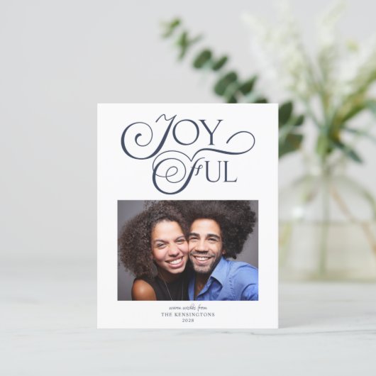 Budget Navy Blauer Weihnachtsfest Weihnachts-Freud (Stehend Vorderseite)