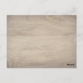 Budget Navy Blue and Coral Wedding Woodland Postkarte (Rückseite)