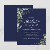 Budget Navy Blue Eucalyptus Brautparty (Vorne/Hinten)