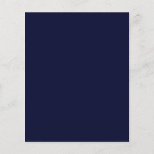 Budget Navy Blue & Gold Glitzer Abschluss Einladun (Rückseite)