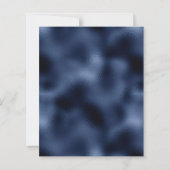 Budget Navy Blue Lilac Silver Floral Wedding (Rückseite)