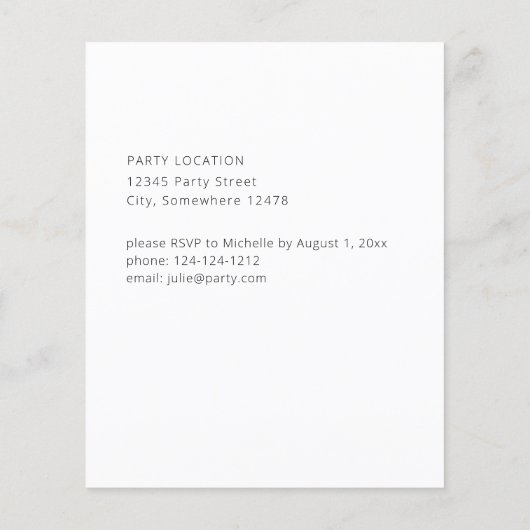 Budget Navy Blue & Pink Floral Graduation Party Flyer (Hinten)