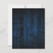 Budget Navy Blue Rustic String Lights Wood einlade (Rückseite)