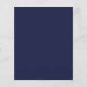 Budget Navy Blue Script Boy Baby Shower Einladung (Rückseite)