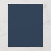 Budget Navy Blue Wappen Monogram Elegant Wedding (Rückseite)