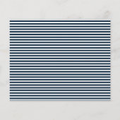 BUDGET Navy Blue Wedding speichern das Datum (Rückseite)