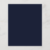 Budget Navy Blush Pink Blues Hochzeit Flyer (Hinten)