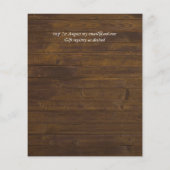 Budget Navy Bue White Anemone Hochzeitseinladungen (Rückseite)