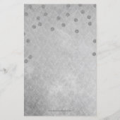 Budget Navy Confetti Bridal Dusche Einladung (Rückseite)