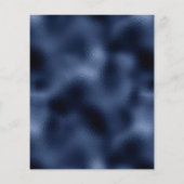 Budget Navy Dusty Blue Silver Floral Wedding (Rückseite)