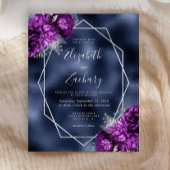 Budget Navy Lila Silver Floral Wedding