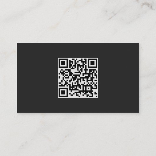 Budget Navy Silver Agate Dark Wedding QR Code Begleitkarte (Rückseite)