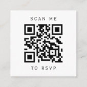 Budget Navy Silver Agate Wedding QR Code UAWG Begleitkarte (Rückseite)