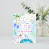 BUDGET Nebel Glow Wasserfarbe Pool Party Geburtsta (Stehend Vorderseite)