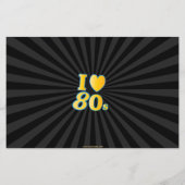 Budget Neon Fun 80er Pool Party Einladung (Rückseite)