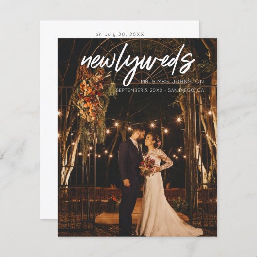 Budget Neu verheiratet W 1 Foto Post Hochzeit Empf (Vorne/Hinten)