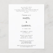 Budget Neuauflage B 1 Foto Post Hochzeit Empfang (Rückseite)