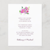 Budget Neue Adressleiste Postfach-Umzugskarte (Rückseite)