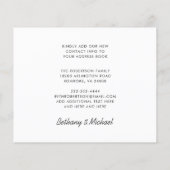 Budget Neue Adressleiste Postfach-Umzugskarte (Rückseite)