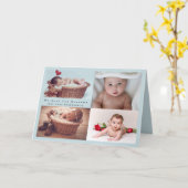 BUDGET Neue Baby-Ankündigung Foto Collage Karte (Gelbe Blume)